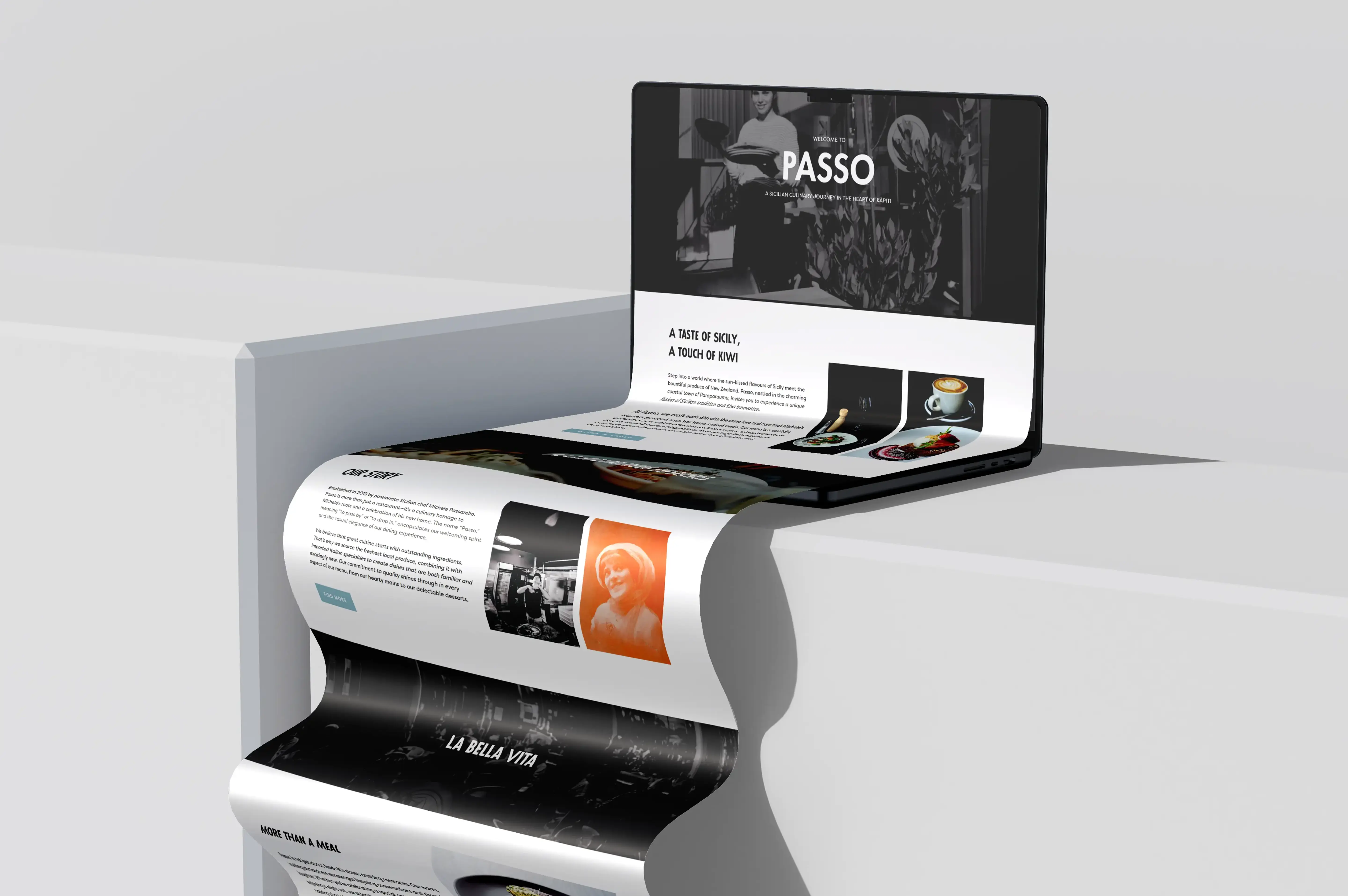 Small business website project example
